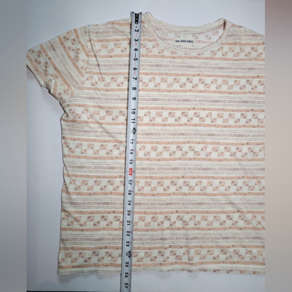 We The Free Printed Nina Top Short Sleeve Size Small - Picture 6 of 8